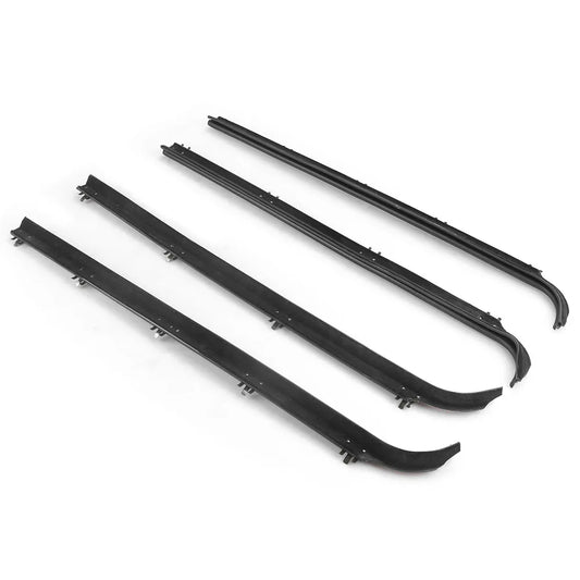 1987-1996 Ford F150 Truck F2TZ1521457A E7TZ1521453A 4PCS Inner & Outer Car Door Window Seal Belt Weatherstrip Kits
