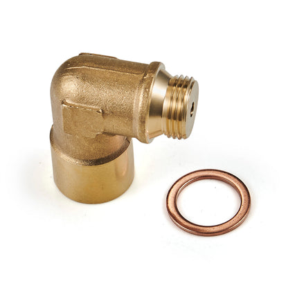M18X1.5 90° O2 Sensor Angled Extender Spacer Oxygen Bung Extension