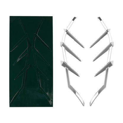 Chrome Mid-Frame Air Deflectors Trims For Road Street Electra Glide 2009-2023