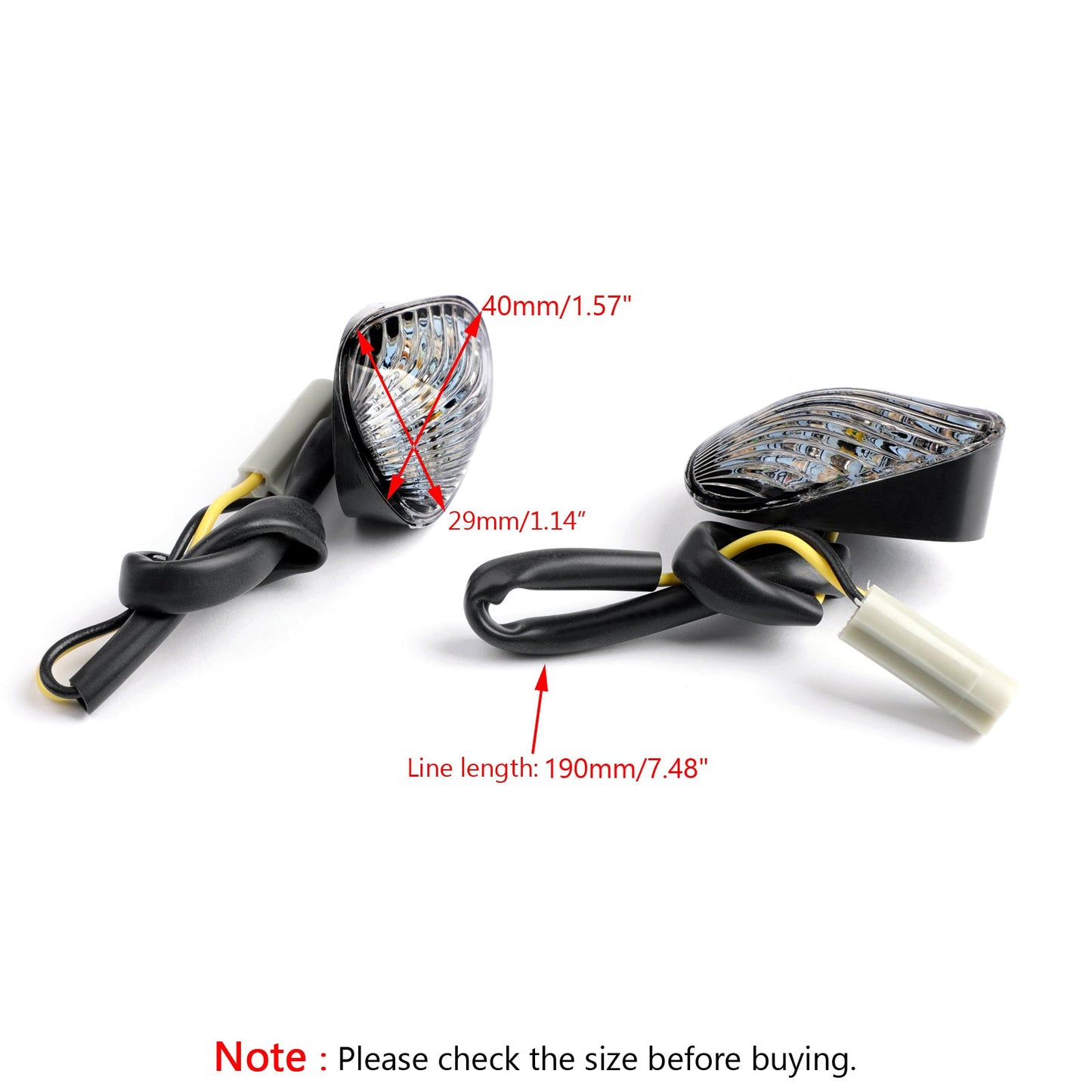 Yamaha 06-08 YZF R6S & 03-09 YZF R6 & 02-08 YZF R1 Turn Signals Smoke Champoo