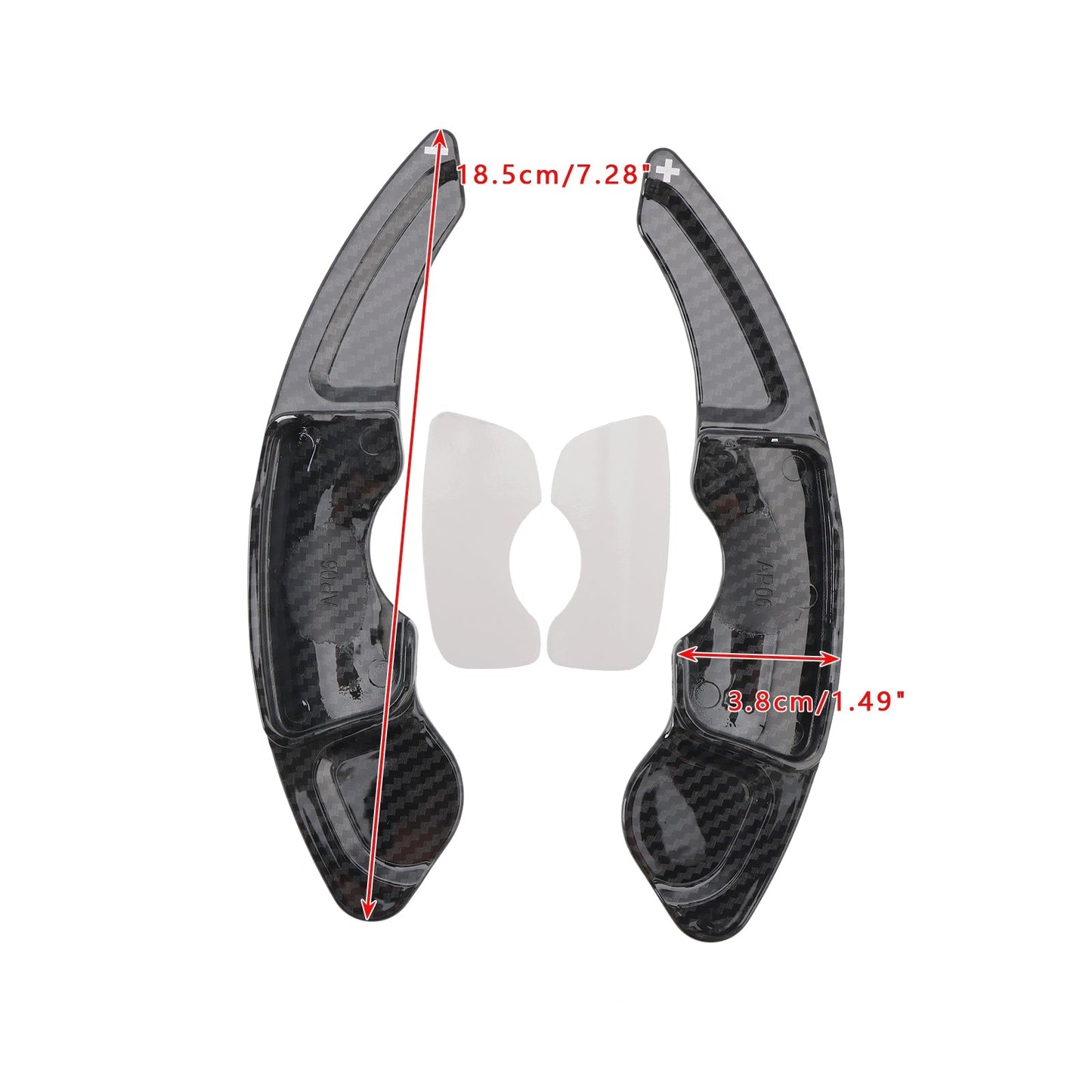 2015-up Lexus RC200t RC300 RC350 Carbon Look Steering Wheel Paddle Shifter Extension Covers