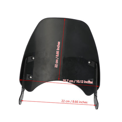 ABS Plastic Motor Windshield WindScreen for Triumph Bonneville T100 T120 Silver