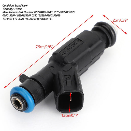 1999-2004 Cherokee Grand Cherokee Wrangler 4-Hole Upgrade Fuel Injectors 0280155784 FJ454 0280155923