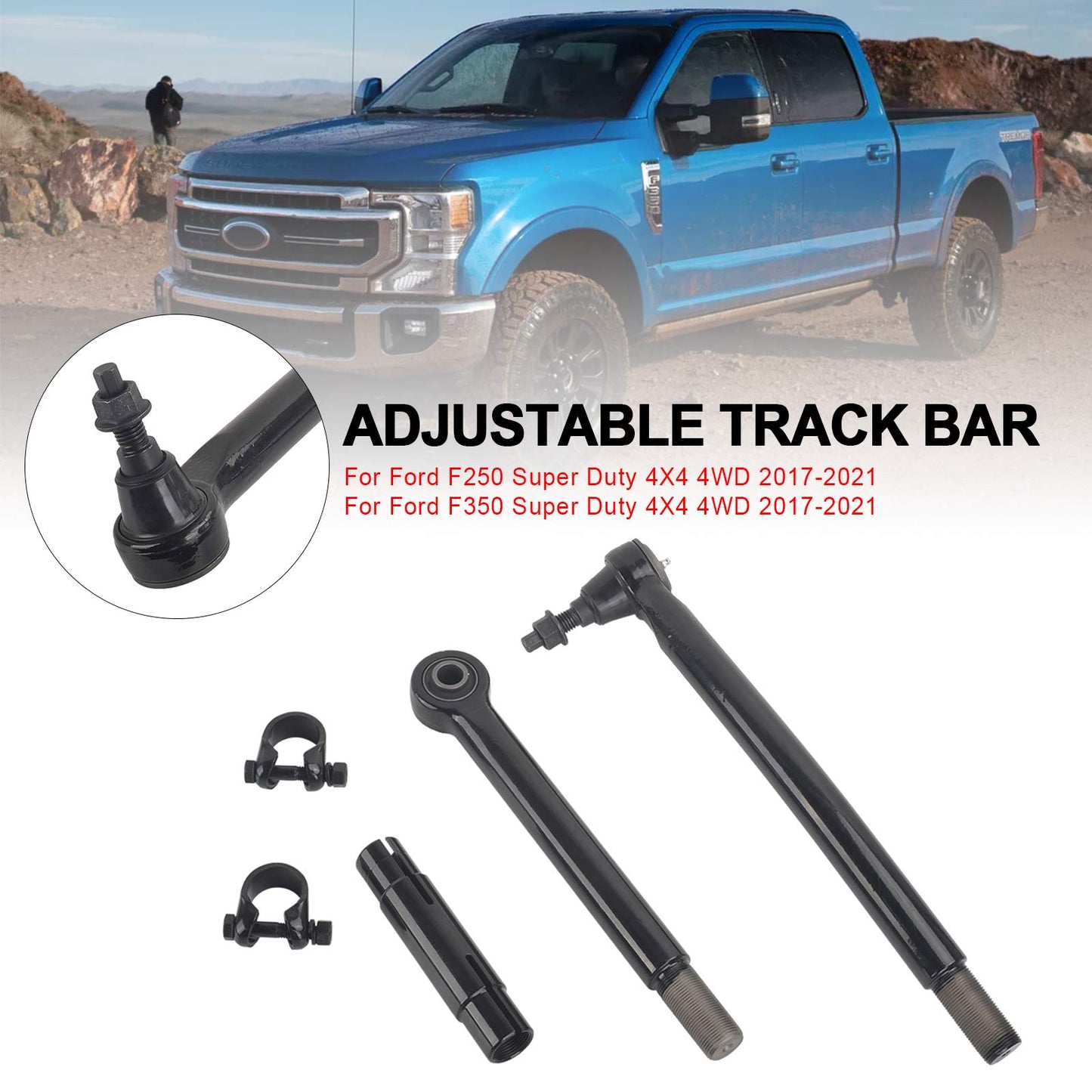 2017-2021 Ford F350 Super Duty 4X4 4WD Front Adjustable Track Bar Lift Kits