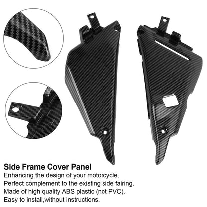 Carbon Side Frame Cover Panel Fairing Cowl For Kawasaki Z650 Ninja 650 2017-2020