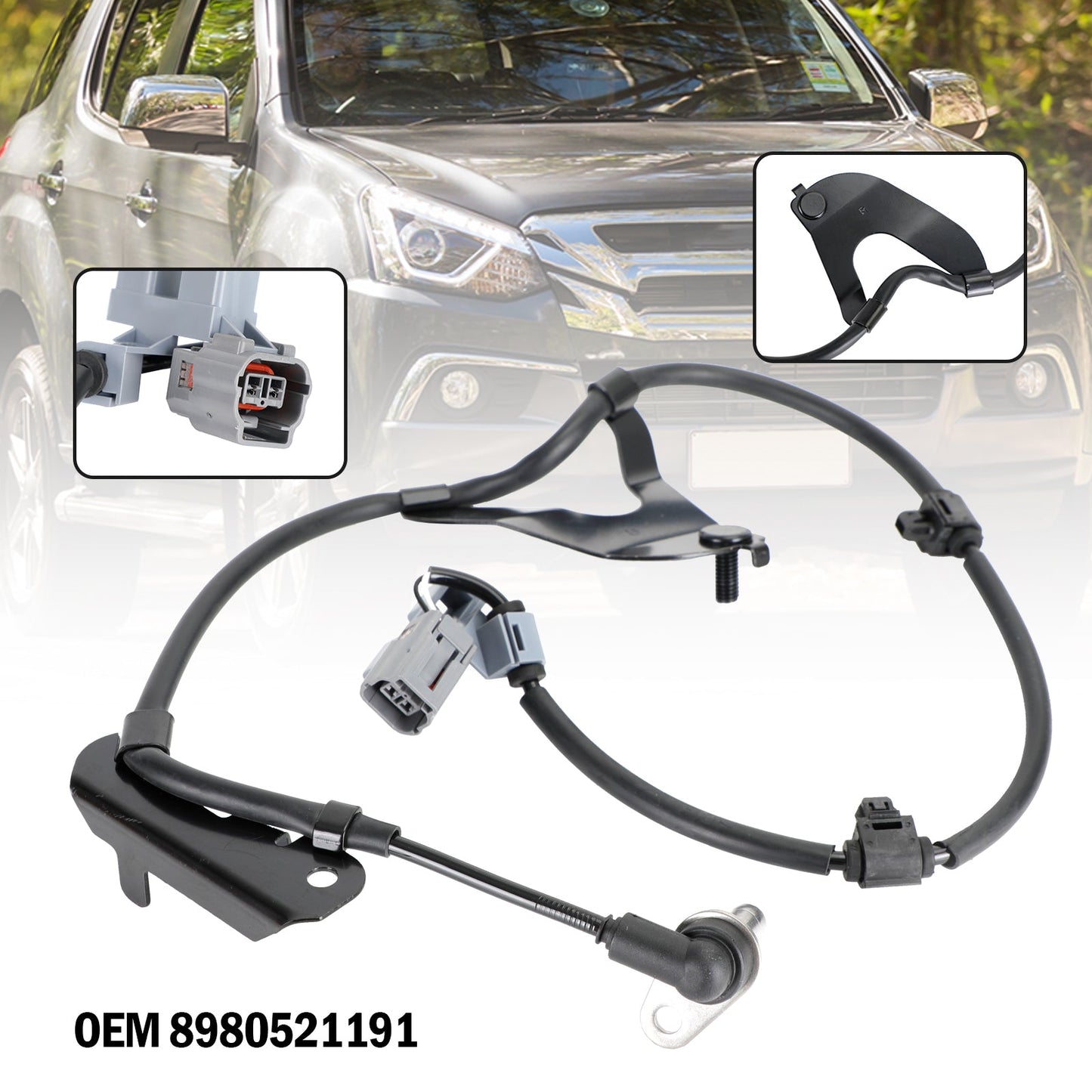 2012-2019 Isuzu D-Max 2.5 Twin Turbo ABS Wheel Speed Sensor Front Left/Right 8-98052119-1 8-98052120-1
