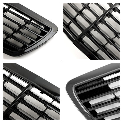 2002-2006 Mercedes-Benz W211 E-Class E320 E350 E500 E55 Front Grill Glossy Black Grille