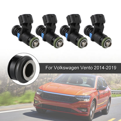 4PCS Fuel Injectors 03C906031A 04E906031F Fit VW Vento 2014-2019 Fit Passat 2008-2010
