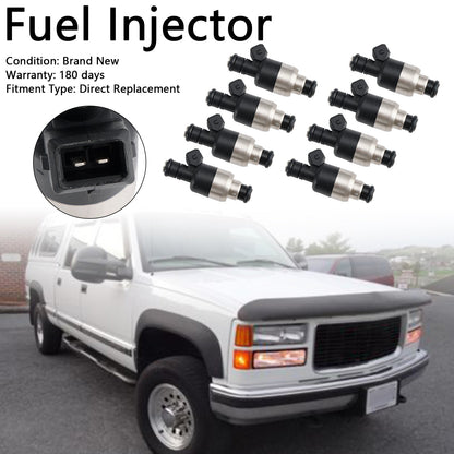 1996-2000 GMC C3500HD K2500 K3500 8Pcs Fuel Injector 17109596 83211150