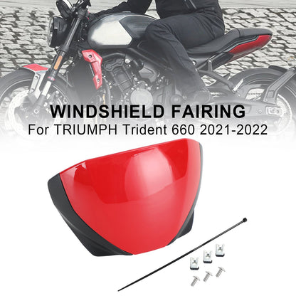 Front Screen Windshield Fairing Windscreen Deflector For Trident 660 2021+