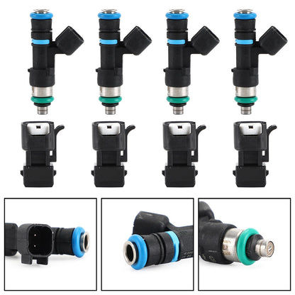 4PCS 52lb 550cc Fuel Injectors 0280158117 Fit EV14 A4 TT Golf Jetta Passat
