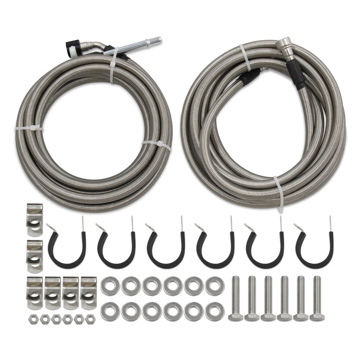 2007-2010 Pontiac G5 2.2L l4 Stainless Steel Braided Fuel Line Kit Quick Fix QFF0015SS