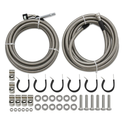 2007-2010 Pontiac G5 2.2L l4 Stainless Steel Braided Fuel Line Kit Quick Fix QFF0015SS