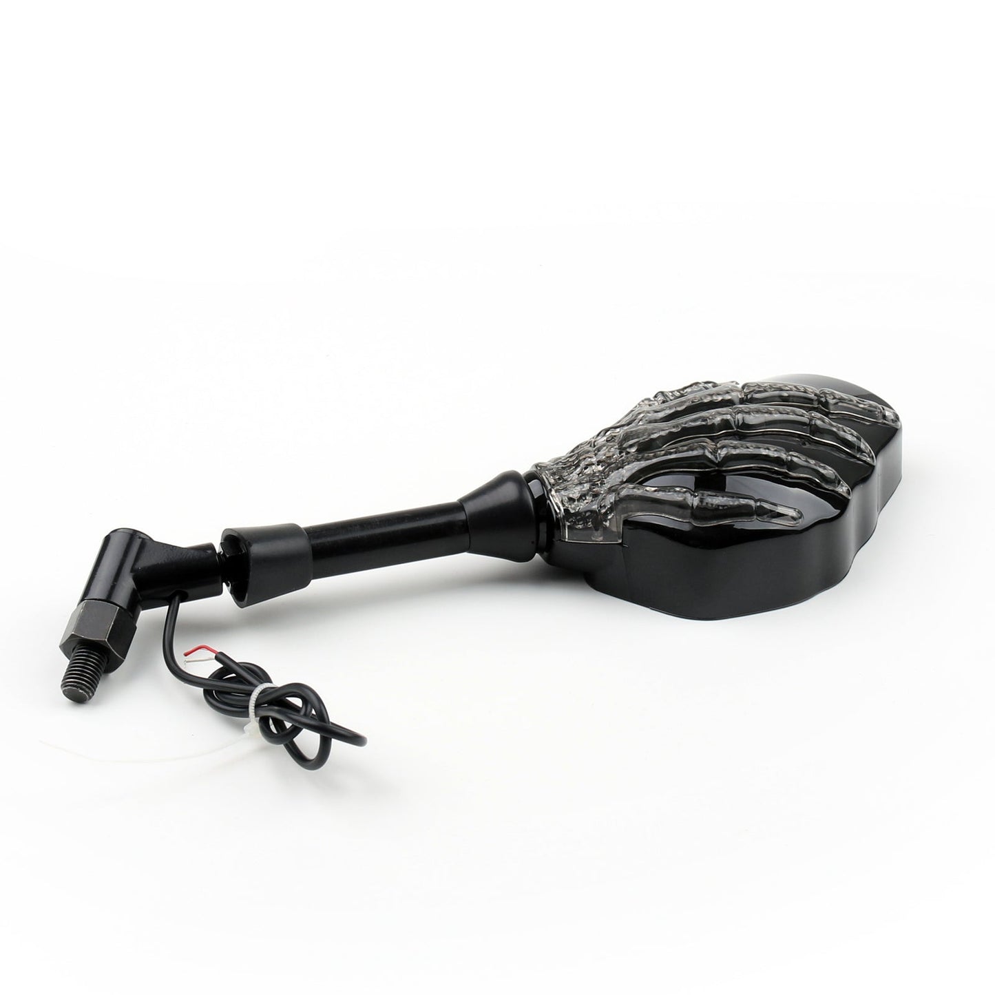 Skull Skeleton Turn Signals Mirrors For Motorcycle Street Bike Cruiser Racer