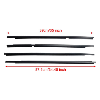 2005-2010 Toyota Vitz (KSP90, NCP91, NCP95, SCP90) 4pcs Outer Door Glass Weatherstrip Moulding 68160-52110 68210-52110