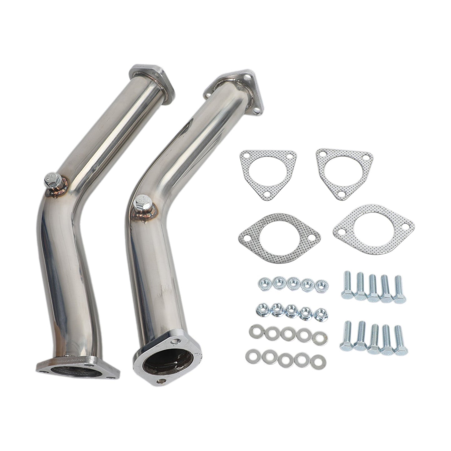 2003-2006 Nissan 350Z Infiniti G35 FX35 2 Test Pipes Decat Non Reson Straight Exhaust Fedex Express