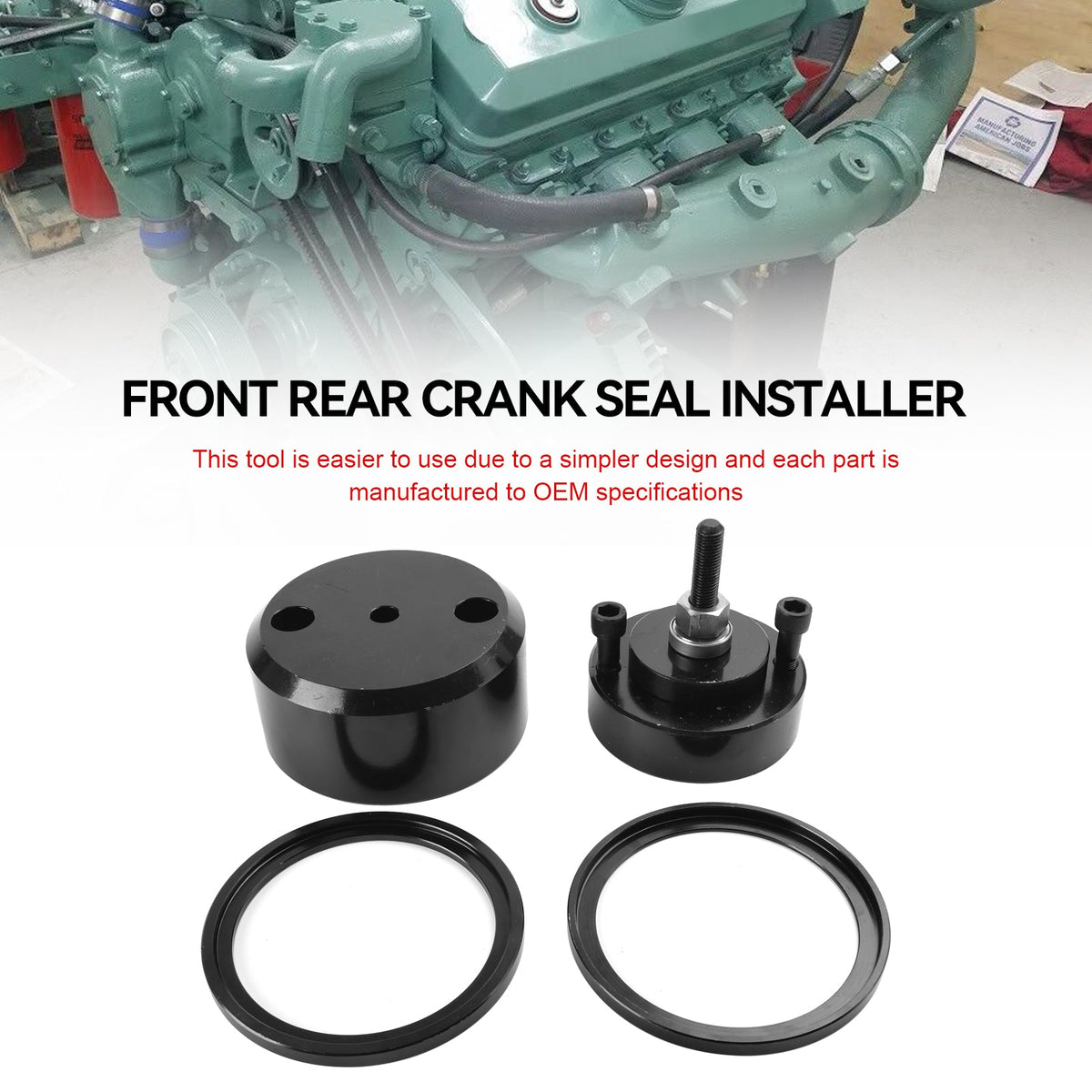Detroit Diesel Series 60 12.7L 14L Front Rear Crank Seal Installer J-35686-B