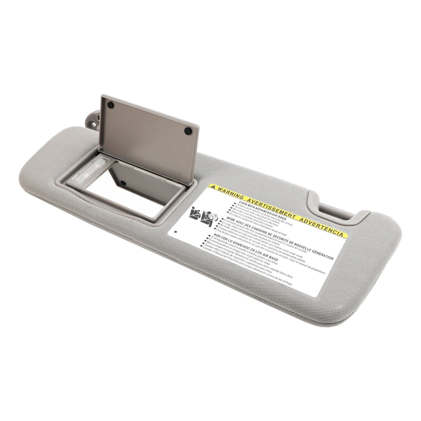 2014-2019 Highlander Toyota 74320-0E074-B0 Left Sun Visor W/Vanity Light Gray