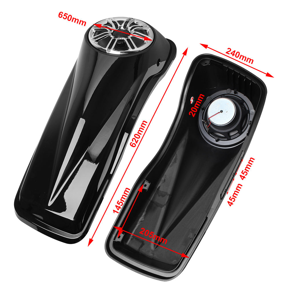 Saddlebag TRIPLE 6.5 Lids w/ Speaker Fits for Harley Touring Electra Glide 14-21