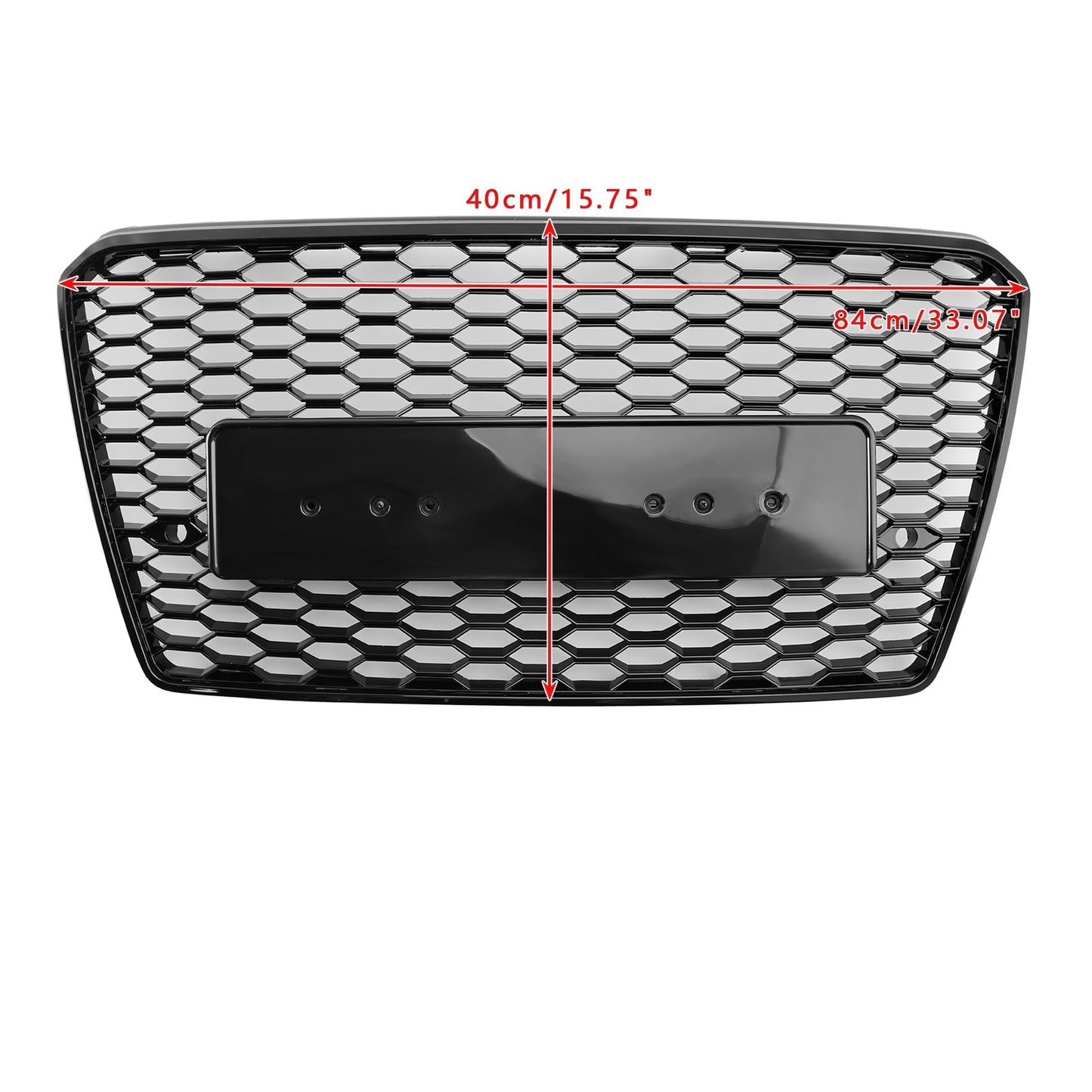 RS7 Style Honeycomb Sport Mesh Hex Grill Grille Fit Audi A7/S7 2010-2015 Black