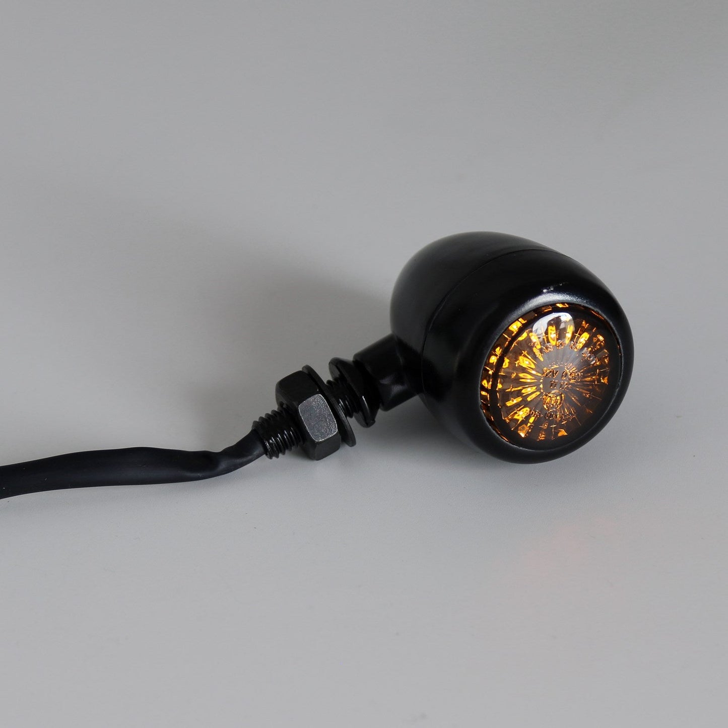 Turn Signals Indicators Fit For Harley Chopper Cafe Racer Black Champoo