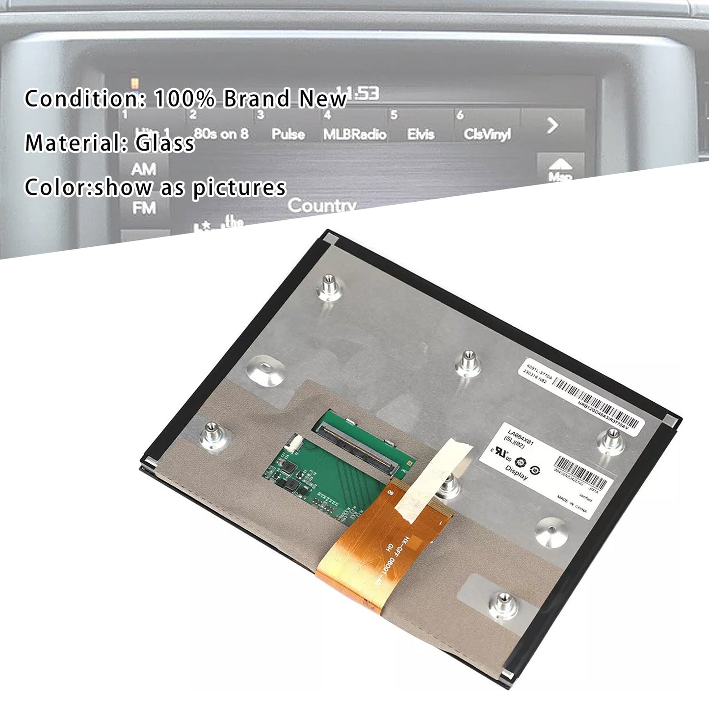 2019-2020 Jeep Gladiator 8.4" Uconnect LCD Display Touch Screen LA084X01(SL)(03)