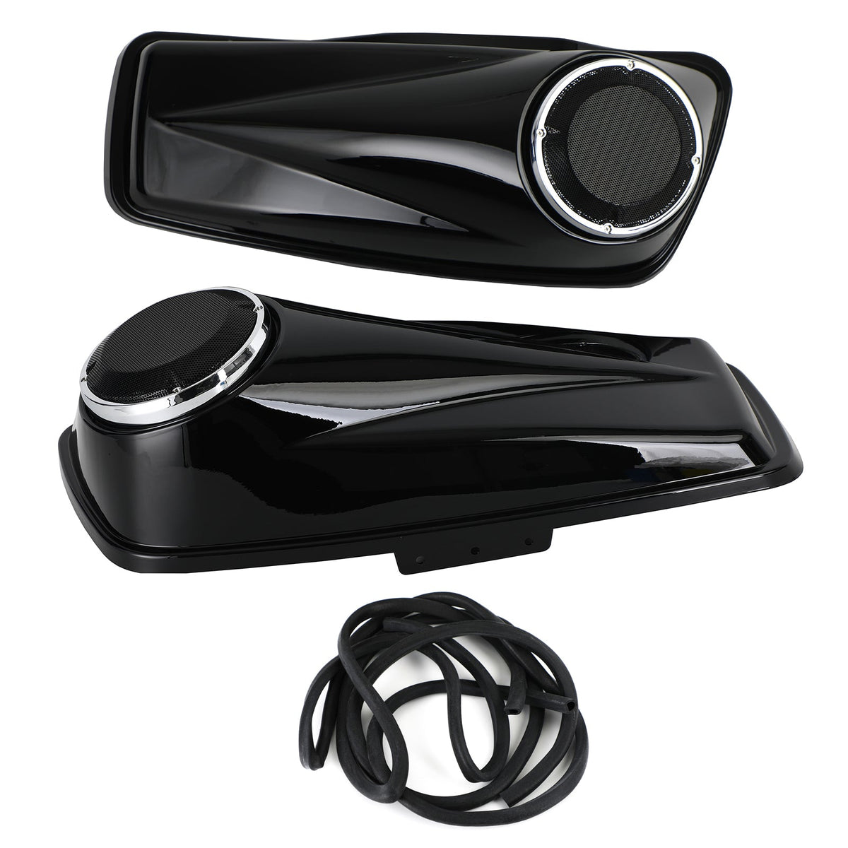Saddlebag TRIPLE 6.5" Inch Speaker Lids for Harley Touring Glide 2014-2021 6.5''