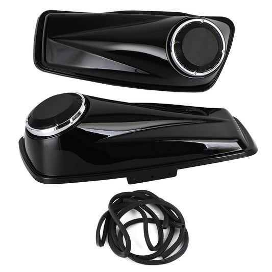 Saddlebag TRIPLE 6.5" Inch Speaker Lids for Harley Touring Glide 2014-2021 6.5''