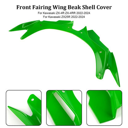 Front Fairing Wing Beak Shell Cover For Kawasaki ZX4R ZX4RR ZX25R 22-24