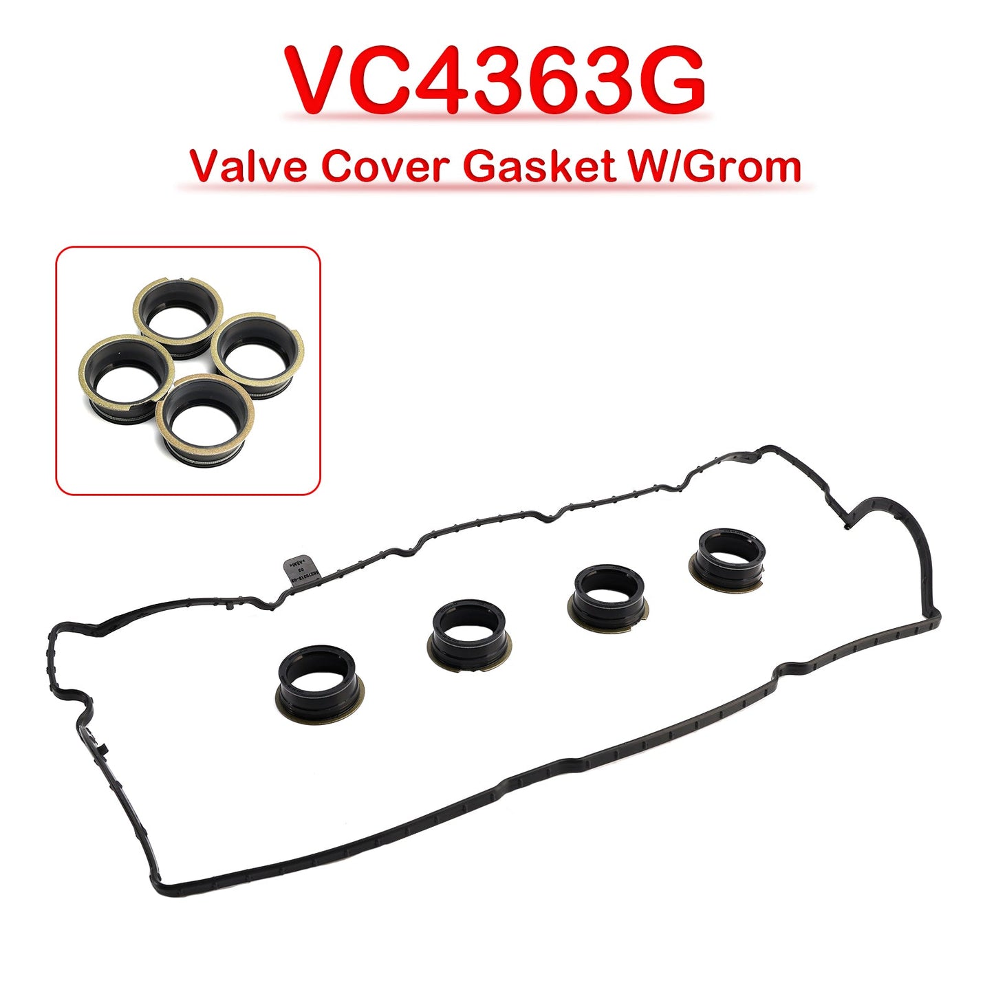 2014-2018 Fiat 500L 1.4L,500X 1.4L Jeep Renegade 1.4L VC4363G Valve Cover Gasket W/Grom 55233643 55233644