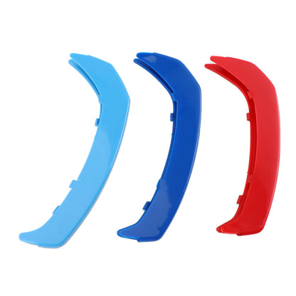 BMW GT3 9 Tri-Colour Front Grille Grill Cover Strips Clip Trim Grilles