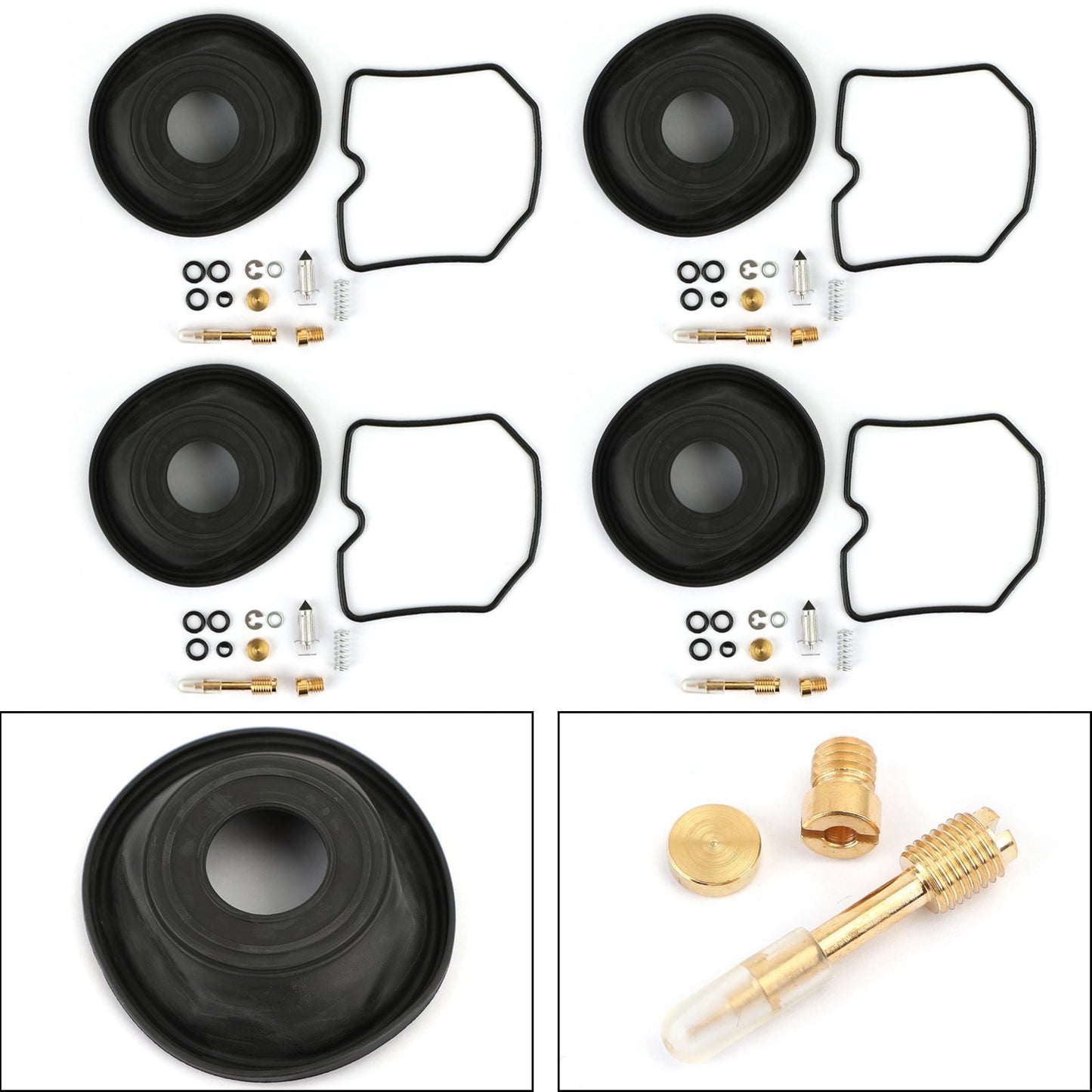 Suzuki GSF600S Bandit 1996-2003 4 Set Carburetor Repair Rebuild Kit