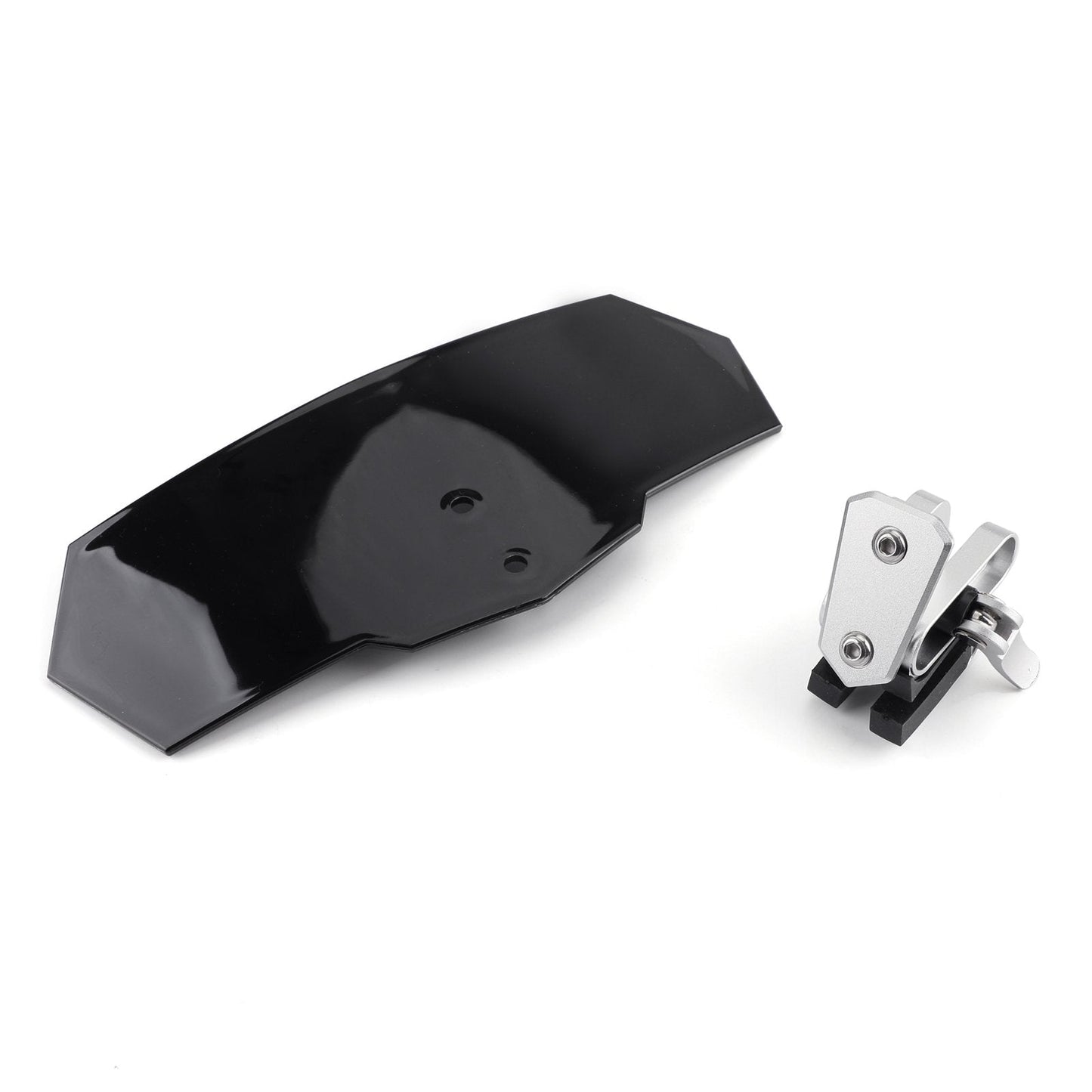 Honda Yamaha Suzuki Adjustable Windshield Extension Deflector Black