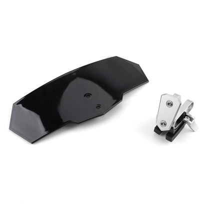 Honda Yamaha Suzuki Adjustable Windshield Extension Deflector Black