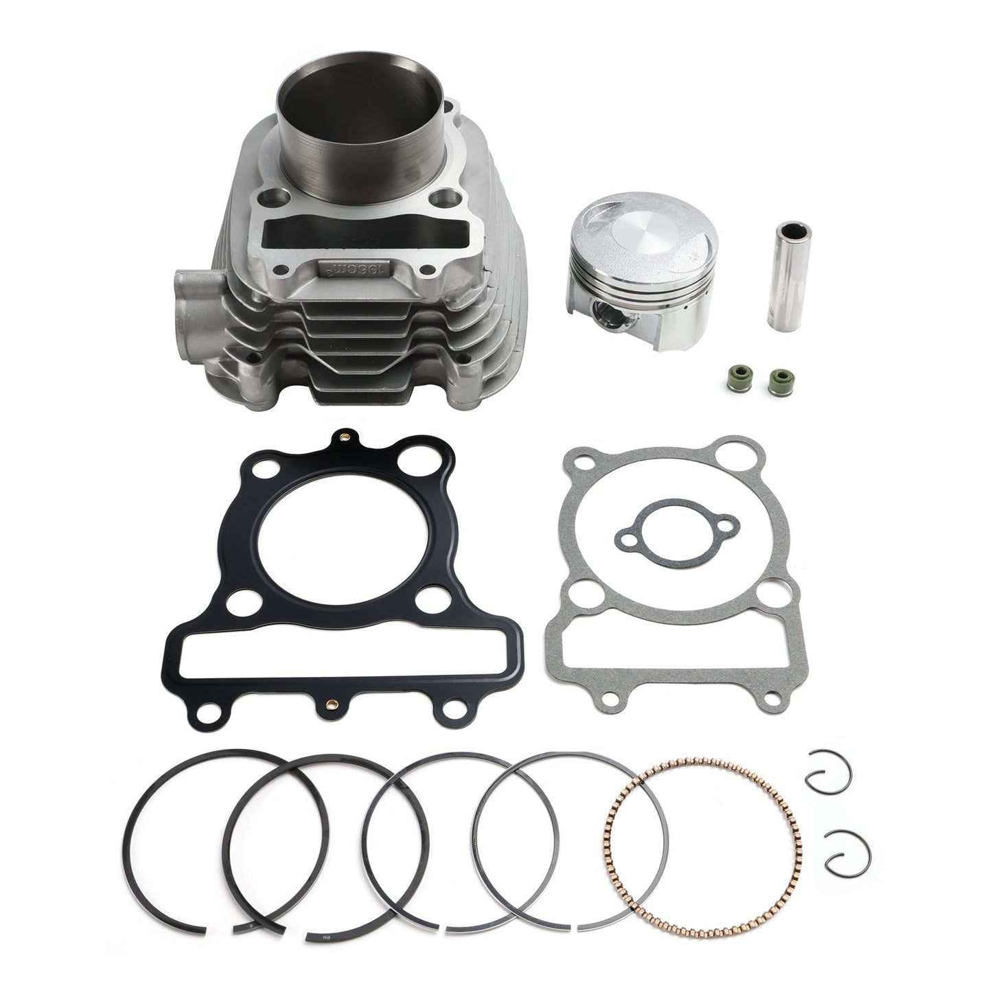 1983-1985 Yamaha YTM200 Tri-Moto 200 67mm 196CC Cylinder Jug Top End Piston Gaskets Kit 21V-11310-00 47J-11310-00