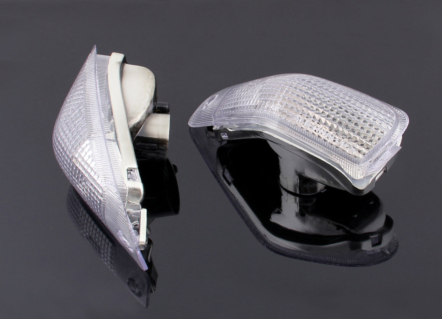 Front Turn Signals Lens For Kawasaki ZZR600 ZX600E 1994-2004 Clear Champoo