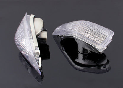 Front Turn Signals Lens For Kawasaki ZZR600 ZX600E 1994-2004 Clear Champoo