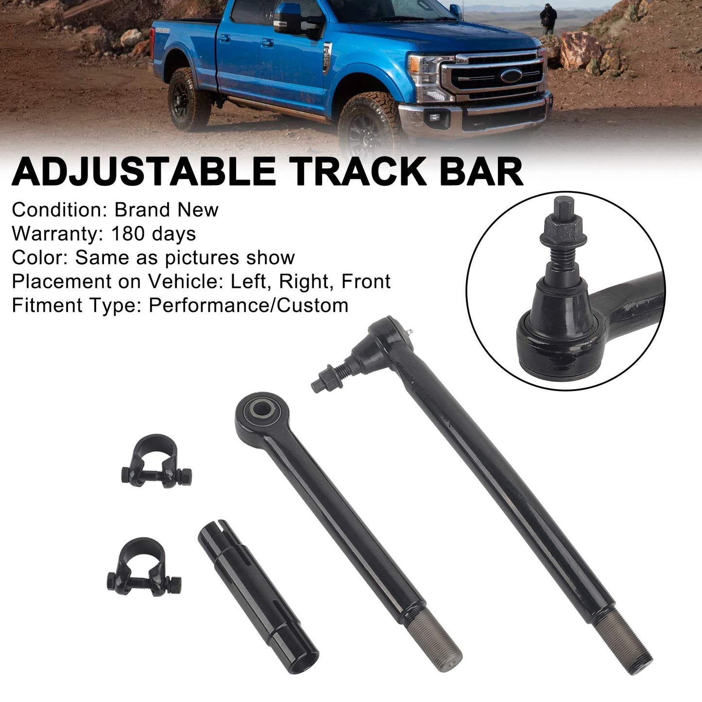 2017-2021 Ford F350 Super Duty 4X4 4WD Front Adjustable Track Bar Lift Kits