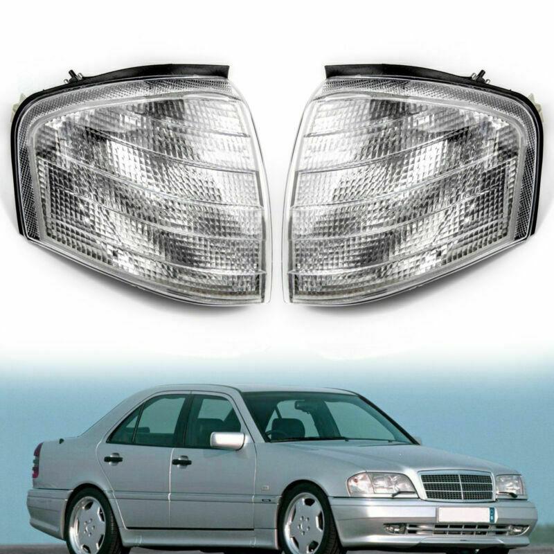 1994-2000 Class C Signal Turn W202 Lamps Lights Corner Mercedes Pair Benz