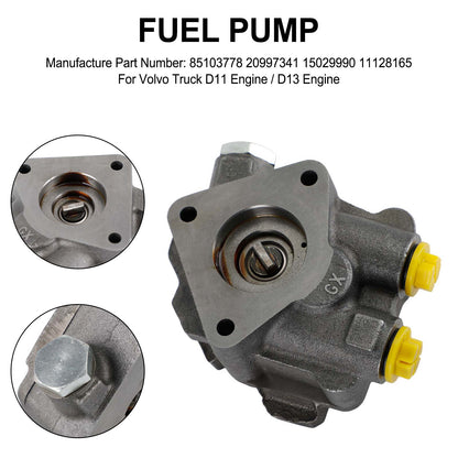 Fuel Pump 20997341 fit Volvo VN VNL VHD Series D11 D13 D16 Engine 85103778 Fedex Express