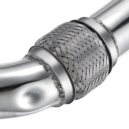 2008-2010 Ford 6.4 Powerstroke Diesel Exhaust Up-Pipe Heavy Duty Polished NO EGR