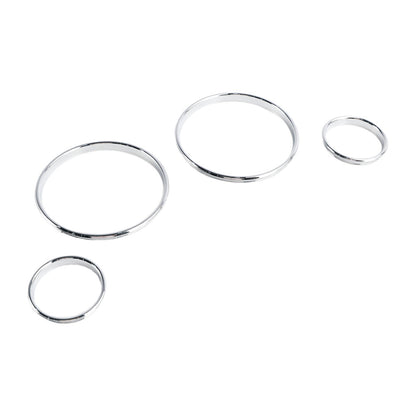 1995-2004 BMW E39 5 Series Silver Dash Trim Rings Speedometer Gauge Cluster Panel GF1734008