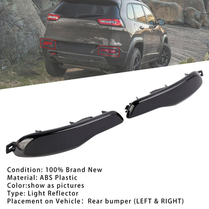 2014-2018 Jeep Cherokee 2PCS Rear Bumper Reflector Lights 68105145A 68105144A