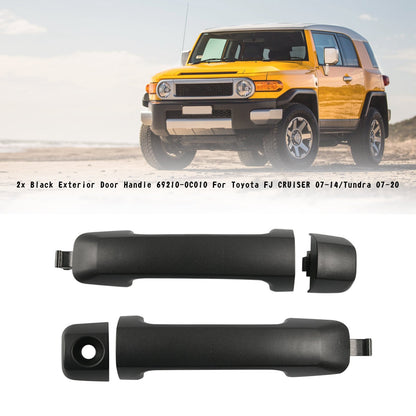 2007-2014 Toyota FJ Cruiser 2x Black Exterior Door Handle 69210-0C010 69217-0C010