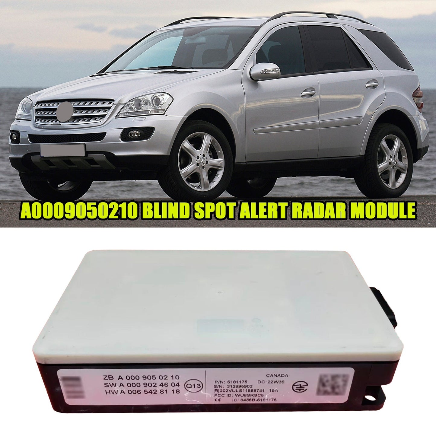 2015/11-2019/04 Mercedes-Benz GLS Blind Spot Radar Sensor A0009050210