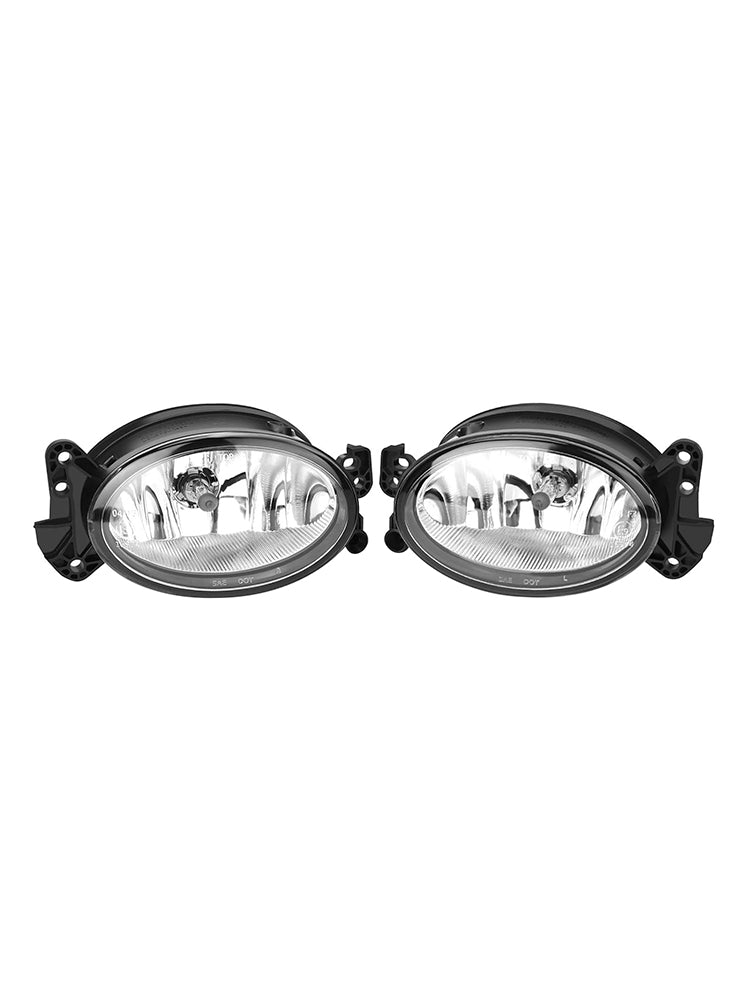 2002-2009 Mercedes G-Class Pair Front Fog Light Lamps With Bulbs A1698201556 A1698201656