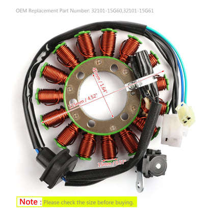 Generator Stator For Suzuki Burgman 400 AN400 AN400Z ABS 2011-2016 32101-15G61