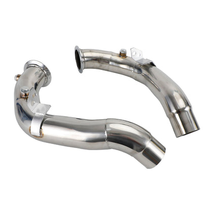 2011-2018 BMW M5 F10/F12 with S63 Motor 3" Exhaust Catless Downpipes Stainless Steel