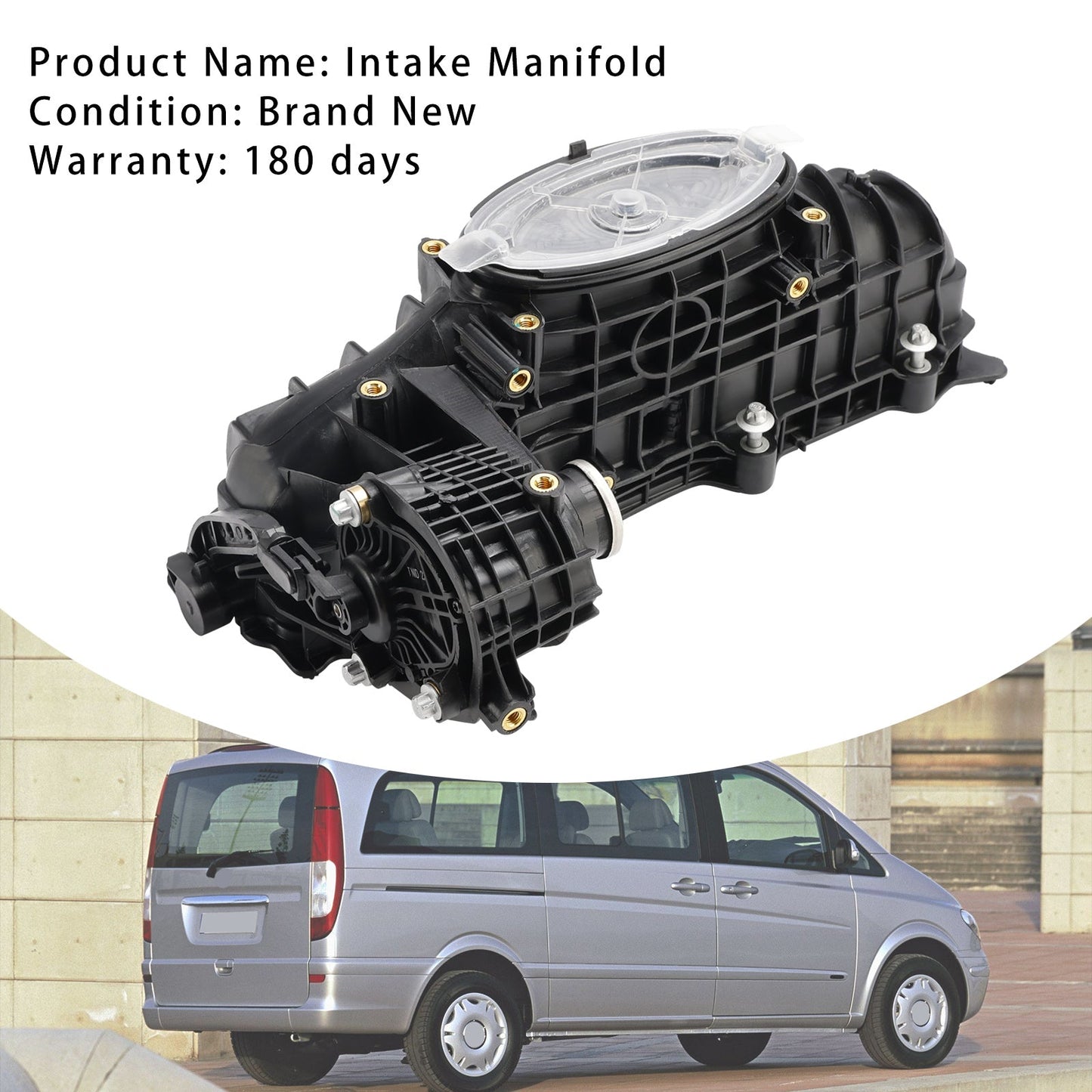 2011-On Mercedes Benz Slk R172 C-Class Coupe C204 Inlet Manifold W/ Actuator Motor A6510904937