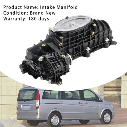 2011-On Mercedes Benz Slk R172 C-Class Coupe C204 Inlet Manifold W/ Actuator Motor A6510904937